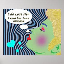Pop Art "I Do Liebe She" Poster