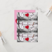 Pop Art I Liebe Sie Karte (Vorderseite/Rückseite Beispiel)