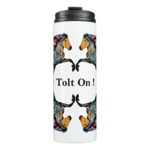 Pop Art Icelandic Horse Tolting Thermosbecher