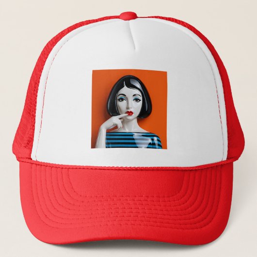 Pop Art Icon Cap Truckerkappe (Vorderseite)