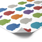 Pop Art Igel Poster (Ecke)