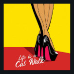 Pop Art ill Poster<br><div class="desc">Beine in Mode High Heels Pop Kunst Illustration Poster Anime Cartoon Comic Fiktion Manga</div>