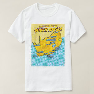 Pop Art Illustrated Südafrika  T-Shirt