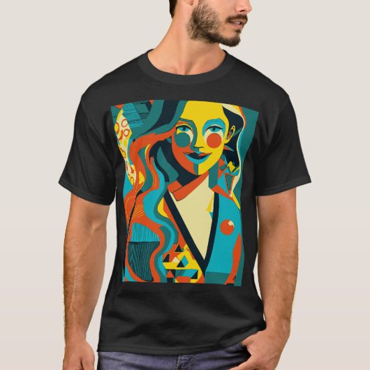 Pop Art Illustration T-Shirt (Vorderseite)