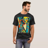 Pop Art Illustration T-Shirt (Vorne ganz)