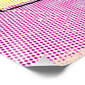 Pop Art Illustriert Ägypten Karte Poster (Ecke)