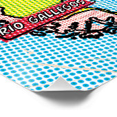 Pop Art Illustriert Argentinien Poster (Ecke)