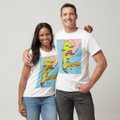 Pop Art Illustriert Argentinien T-Shirt (Unisex)