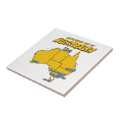 Pop Art Illustriert Australien Fliese (Seite)