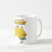 Pop Art Illustriert Australien Kaffeetasse (VorderseiteRechts)