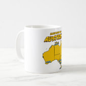 Pop Art Illustriert Australien Kaffeetasse (Vorderseite Links)