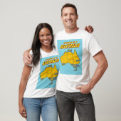 Pop Art Illustriert Australien T-Shirt (Unisex)