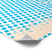 Pop Art Illustriert Barbados Karte Poster (Ecke)