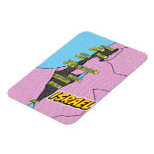 Pop Art Illustriert Israel Karte Magnet (Linke Seite)