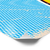 Pop Art Illustriert New York City Karte Poster (Ecke)