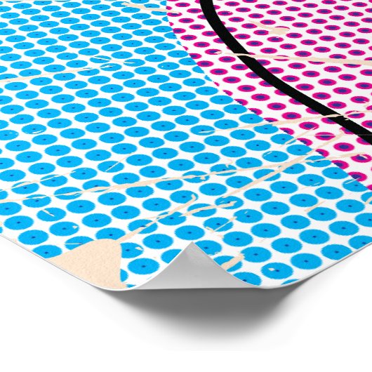 Pop Art Illustriert Spain Maps Poster (Ecke)