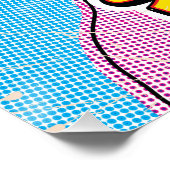 Pop Art Illustriert Spain Maps Poster (Ecke)