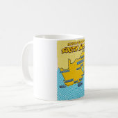 Pop Art Illustriert Südafrika Kaffeetasse (Vorderseite Links)