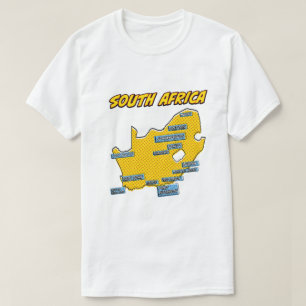Pop Art Illustriert Südafrika T-Shirt