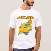 Pop Art Illustriert Südafrika T-Shirt (Vorderseite)