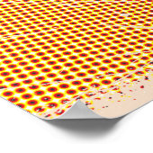 Pop Art Illustriert Tunesien Karte Poster (Ecke)