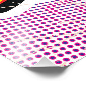 Pop Art Illustrierte Irak-Karte Fotodruck (Ecke)