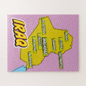 Pop Art Illustrierte Irak-Karte Puzzle (Horizontal)