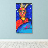 Pop Art Indianer #1 Leinwanddruck (Insitu (Holzboden))