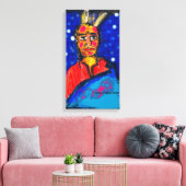 Pop Art Indianer #1 Leinwanddruck (Insitu (Wohnzimmer))