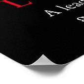 Pop Art Inspiration Leadership Wolf Poster (Ecke)