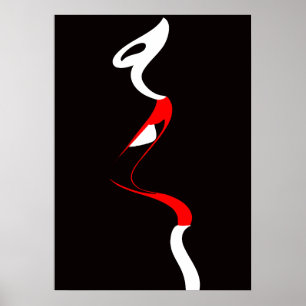 Pop Art Inspiriert Mode Frau 2 Poster