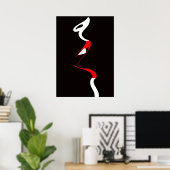 Pop Art Inspiriert Mode Frau 2 Poster (Heimbüro)