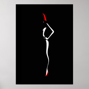 Pop Art Inspiriert Mode Frau 4 Poster