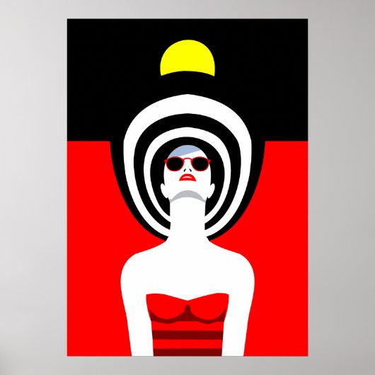 Pop Art Inspiriert Mode Frau 9 Poster (Vorne)
