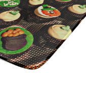Pop Art Irish Cupcakes Schneidebrett (Ecke)