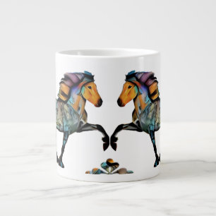 Pop-Art-Isländerpferd Jumbo-Tasse
