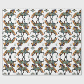 Pop Art Isländisch Horse Wrapping Paper Geschenkpapier (Flach)