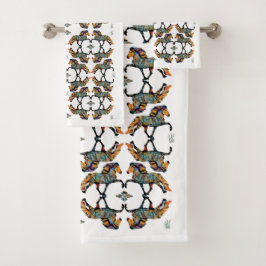 Pop Art Islandpferd Badhandtuch Set