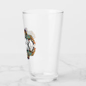 Pop Art Islandpferd Glas (Links)