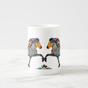 Pop Art Islandpferd  Porzellantasse