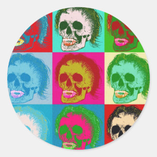 POP ART ist tot! Runder Aufkleber