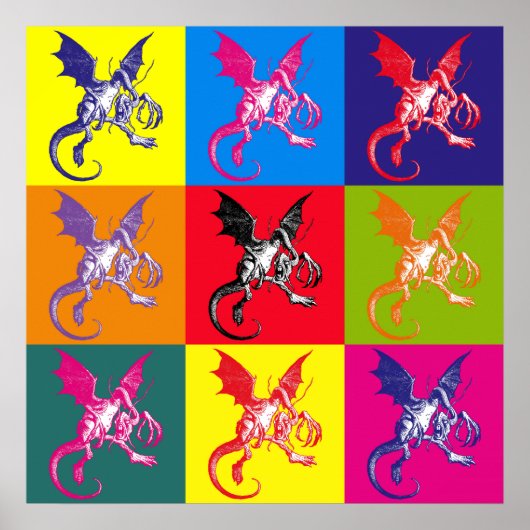 Pop Art Jabberwocky Poster (Vorne)