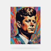Pop Art Jack JFK John F. Kennedy Acrylschild (Vorderseite)