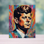 Pop Art Jack JFK John F. Kennedy Acrylschild (Neutral)