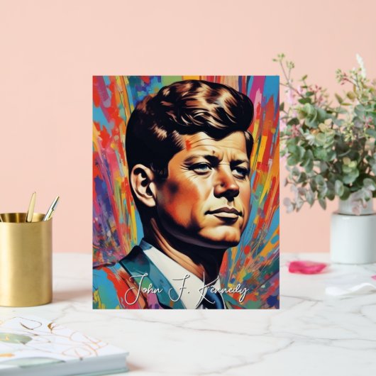 Pop Art Jack JFK John F. Kennedy Acrylschild (Hochzeit)