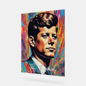 Pop Art Jack JFK John F. Kennedy Acrylschild (Winkel)