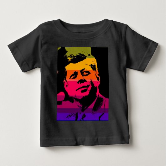Pop Art Jack JFK John F. Kennedy Baby T-shirt (Vorderseite)