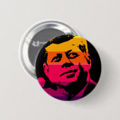 Pop Art Jack JFK John F. Kennedy Button (Vorne & Hinten)