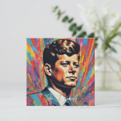 Pop Art Jack JFK John F. Kennedy Einladung (Stehend Vorderseite)