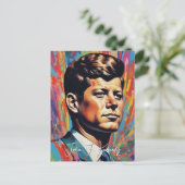 Pop Art Jack JFK John F. Kennedy Einladungspostkarte (Stehend Vorderseite)
